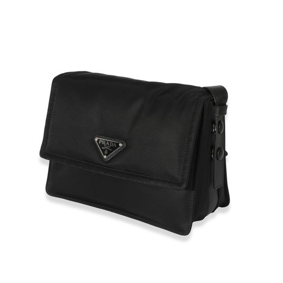 Prada Black Re-Nylon Small Padded Shoulder Bag - Picture 2 of 7